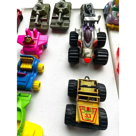 39 Vintage Toy Lot Tonka McDonalds Matchbox Stomper Hot Wheels Marvel 1980-2001